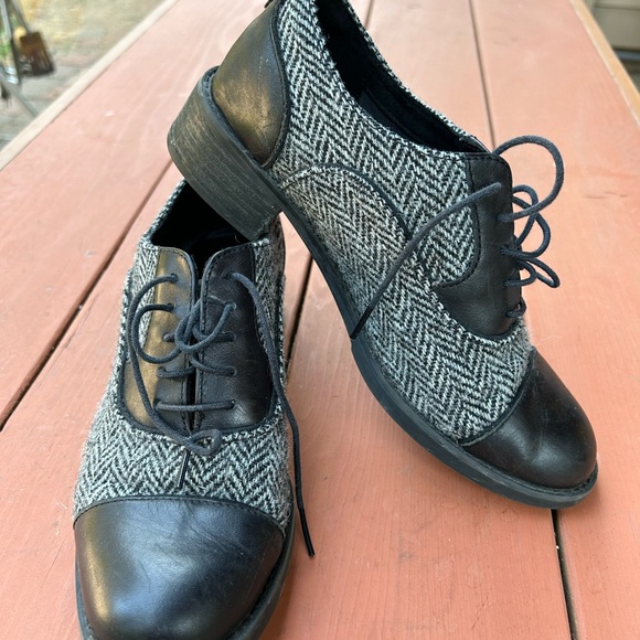 Timberland Harris Tweed Oxford shoes, leather toe heel. Sz 7.5 - Picture 3 of 7